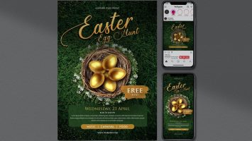 Easter Egg Hunt Flyer - Instagram Set by MONOGRPH