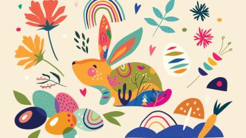 Easter-themed graphics