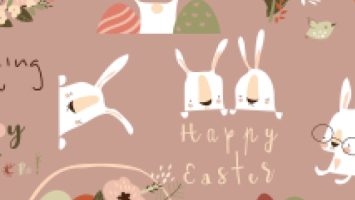 Easter-themed illustration by graphic designer