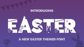 Easter Silhouette Font by saltandpepperdesigns